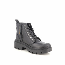 Chaussures Montantes en Cuir Noir PALLADIUM
