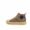 Chaussures Montantes En Cuir Motif Léopard Palladium