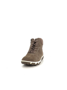 Baskets montantes en cuir taupe TBS