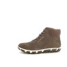 Baskets montantes en cuir taupe TBS