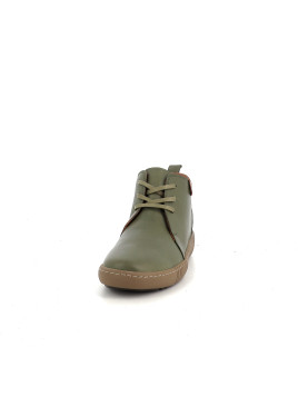 baskets en cuir vert Pedro Torres
