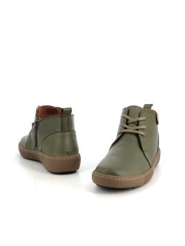 baskets en cuir vert Pedro Torres