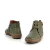 baskets en cuir vert Pedro Torres