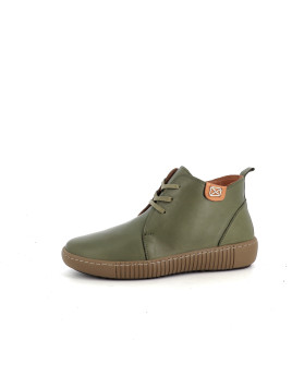 baskets en cuir vert Pedro Torres