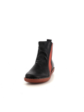 Boots en cuir incobuck negro Chacal