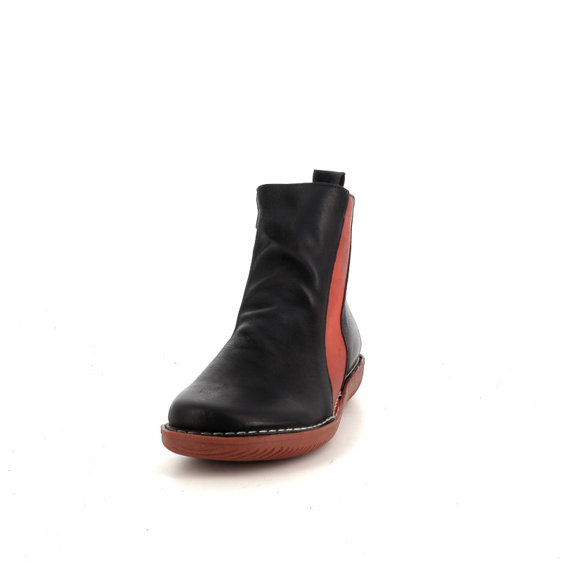 Boots en cuir incobuck negro Chacal