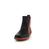 Boots en cuir incobuck negro Chacal