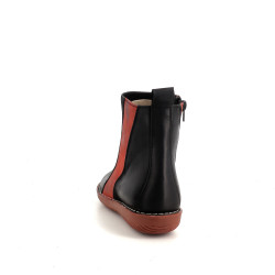 Boots en cuir incobuck negro Chacal