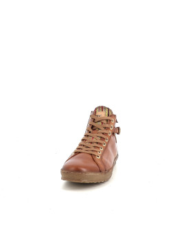 Baskets en cuir marron Pikolinos