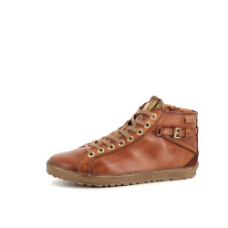 Baskets en cuir marron Pikolinos