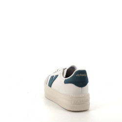 Baskets en cuir blanc Victoria