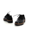 Derbys en cuir noir Géo Reino