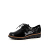 Derbys en cuir noir Géo Reino