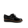 Derbys en cuir noir Géo Reino