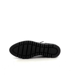Derbys en cuir noir Géo Reino