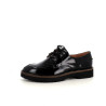 Derbys en cuir noir vernis Emilie Karston