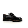Derbys en cuir noir vernis Emilie Karston