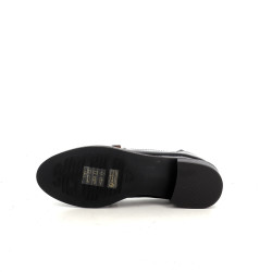 Mocassins en cuir vernis noir Mam'Zelle