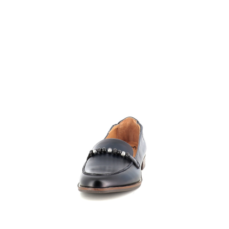 Ballerines en cuir bleu Mam'Zelle