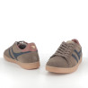Baskets En Cuir Marron Gola