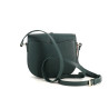 Sac bandoulière en cuir vert sapin Fuchsia