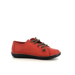Baskets basses en cuir incobuck naranja Chacal