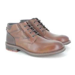 Bottine marron en cuir