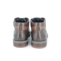 Bottine marron en cuir
