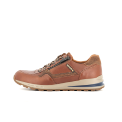 basket en cuir marron