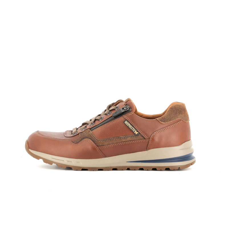 basket en cuir marron