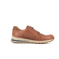 basket en cuir marron