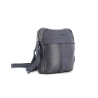 pochette en cuir marine