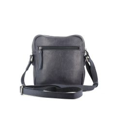 pochette en cuir marine