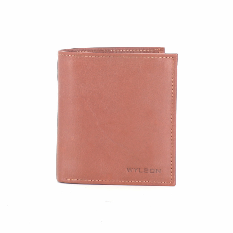 Portefeuille en Cuir Marron Clair WYSLON