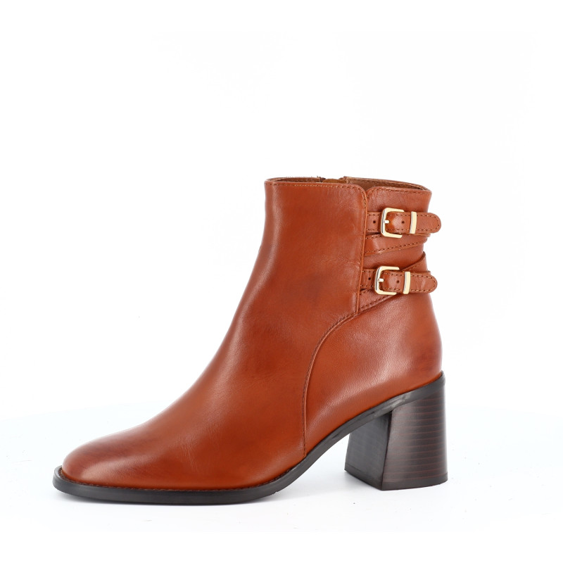 Bottine Regarde le Ciel marron en cuir avec doublure textile doux