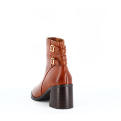 Bottine Regarde le Ciel marron en cuir avec doublure textile doux
