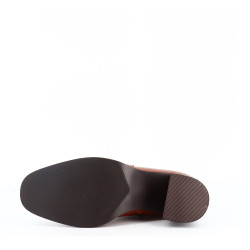 Bottine Regarde le Ciel marron en cuir avec doublure textile doux