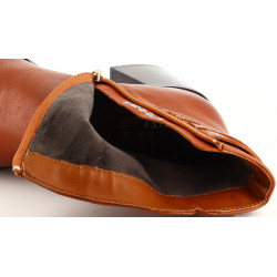 Bottine Regarde le Ciel marron en cuir avec doublure textile doux