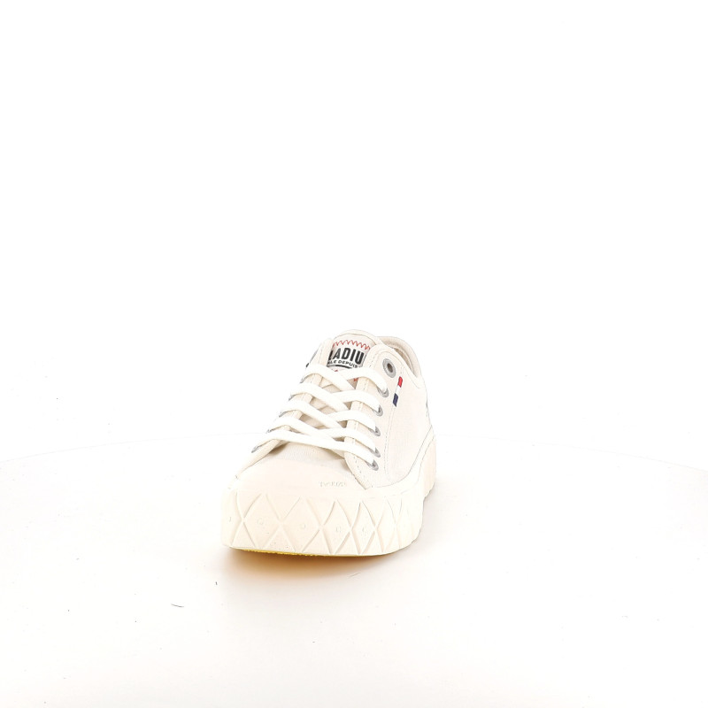 Baskets basses en toiles blanches Palladium
