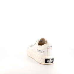 Baskets basses en toiles blanches Palladium