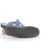 chausson semelflex en textile bleu à motifs