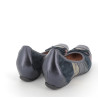 Ballerine marine en cuir