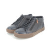 Basket montante bleu marine en cuir