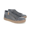 Basket montante bleu marine en cuir