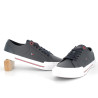 basket bleu marine Tommy en cuir
