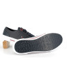 basket bleu marine Tommy en cuir