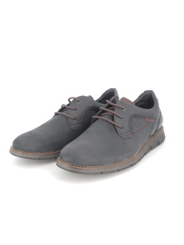 Derby homme bleu marine en cuir