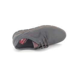 Derby homme bleu marine en cuir