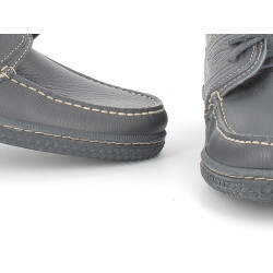 Chaussure bateau bleu marine en cuir