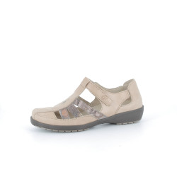 ballerine rose en cuir